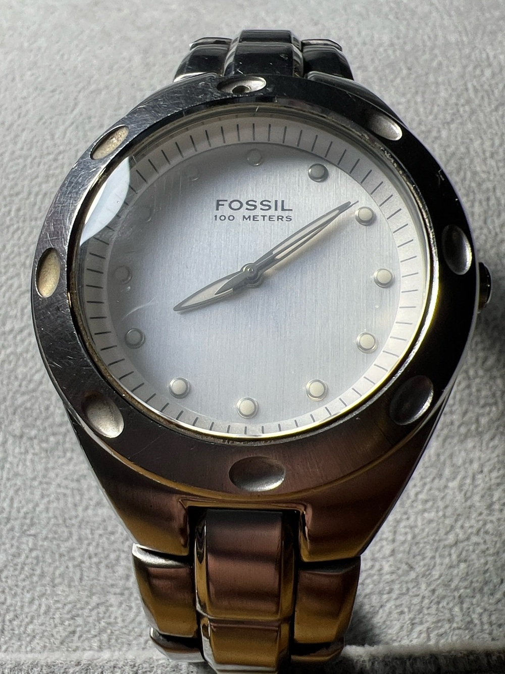Fossil 100 Meter Stainless Watch PR-5114